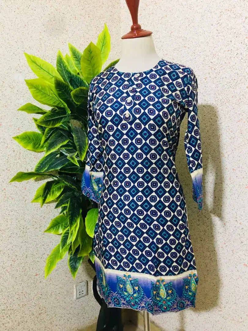 Lelan&lawn Kurtis stenderd size(36 to 37)length (19 to 21)chast For Sale