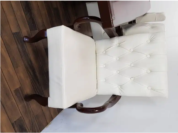 2 - Board Room Table with 12 White Chairs