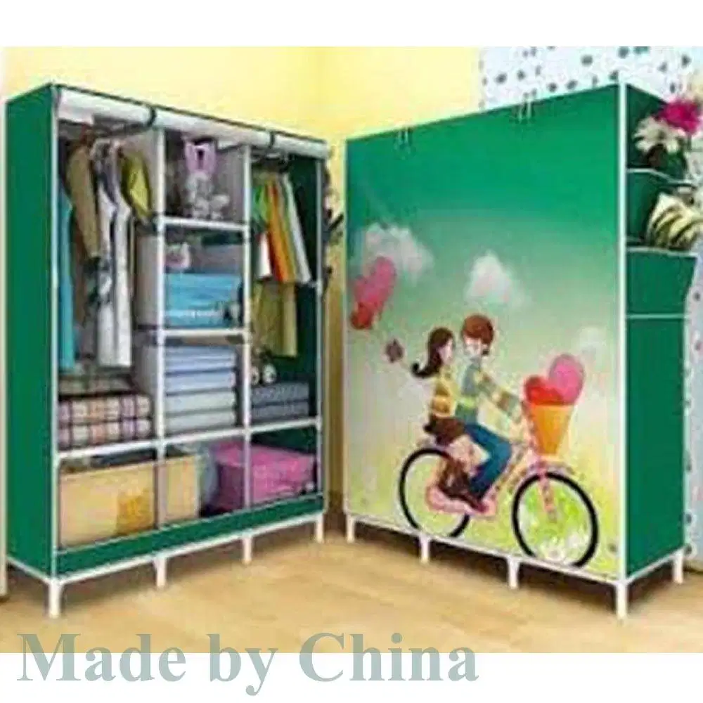 Multi Purpose 3 Door Portable Wardrobe available for sale