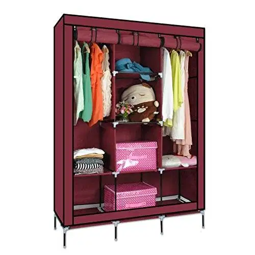 Multi Purpose 3 Door Portable Wardrobe available for sale
