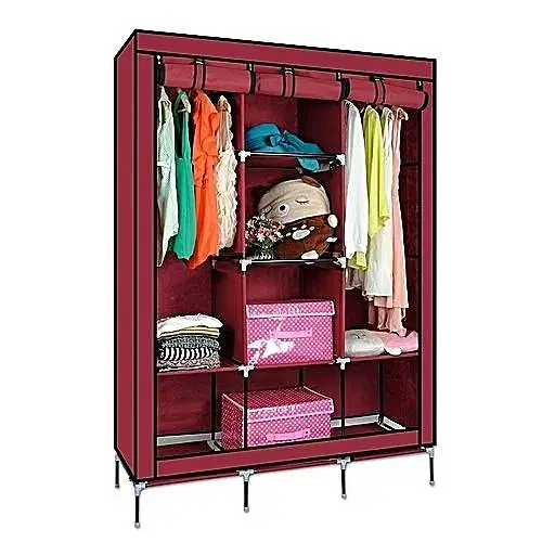 Multi Purpose 3 Door Portable Wardrobe available for sale