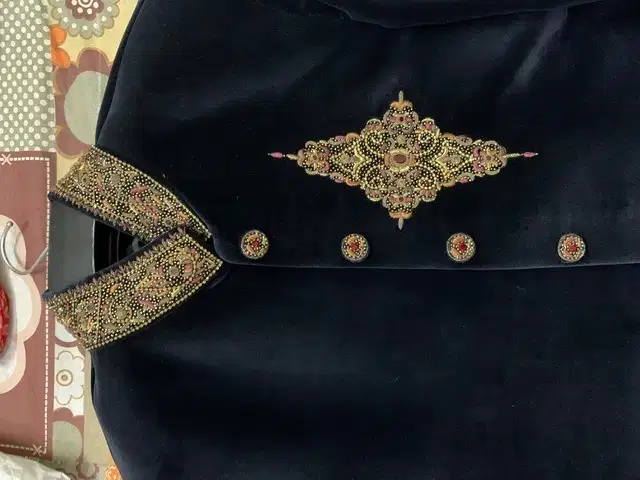 Groom’s Velvet Sherwani Available For Sale In Islamabad