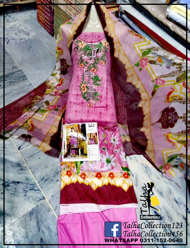 Designer Lawn Suit ( AD-3 )