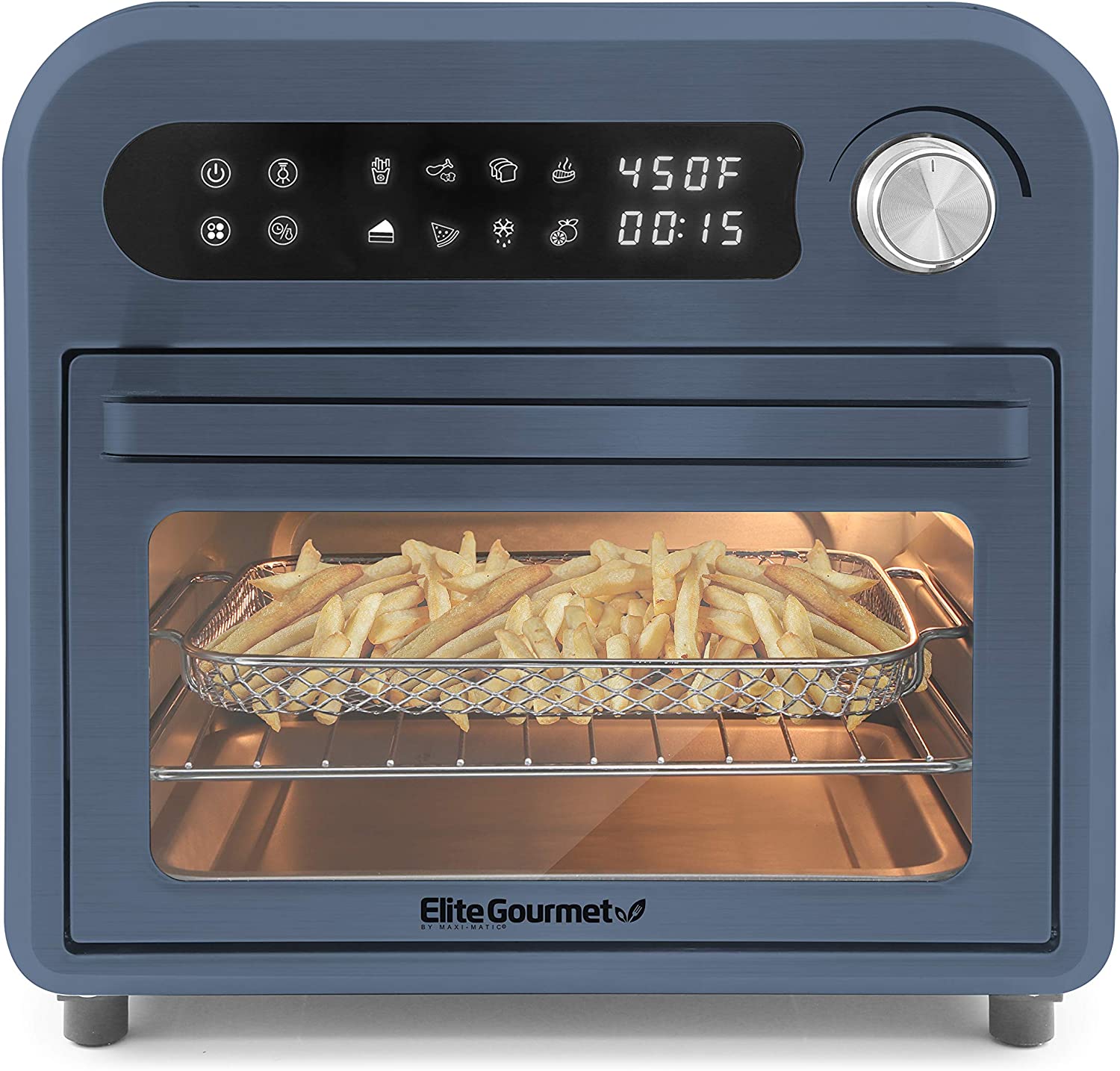 Maxi-Matic Programmable Air Fryer Convection Countertop Oven, 8 Menu Settings,