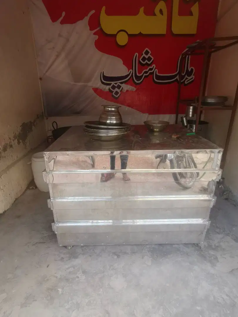 Steel Counter for Milk Shop Available For Sale in Lahore