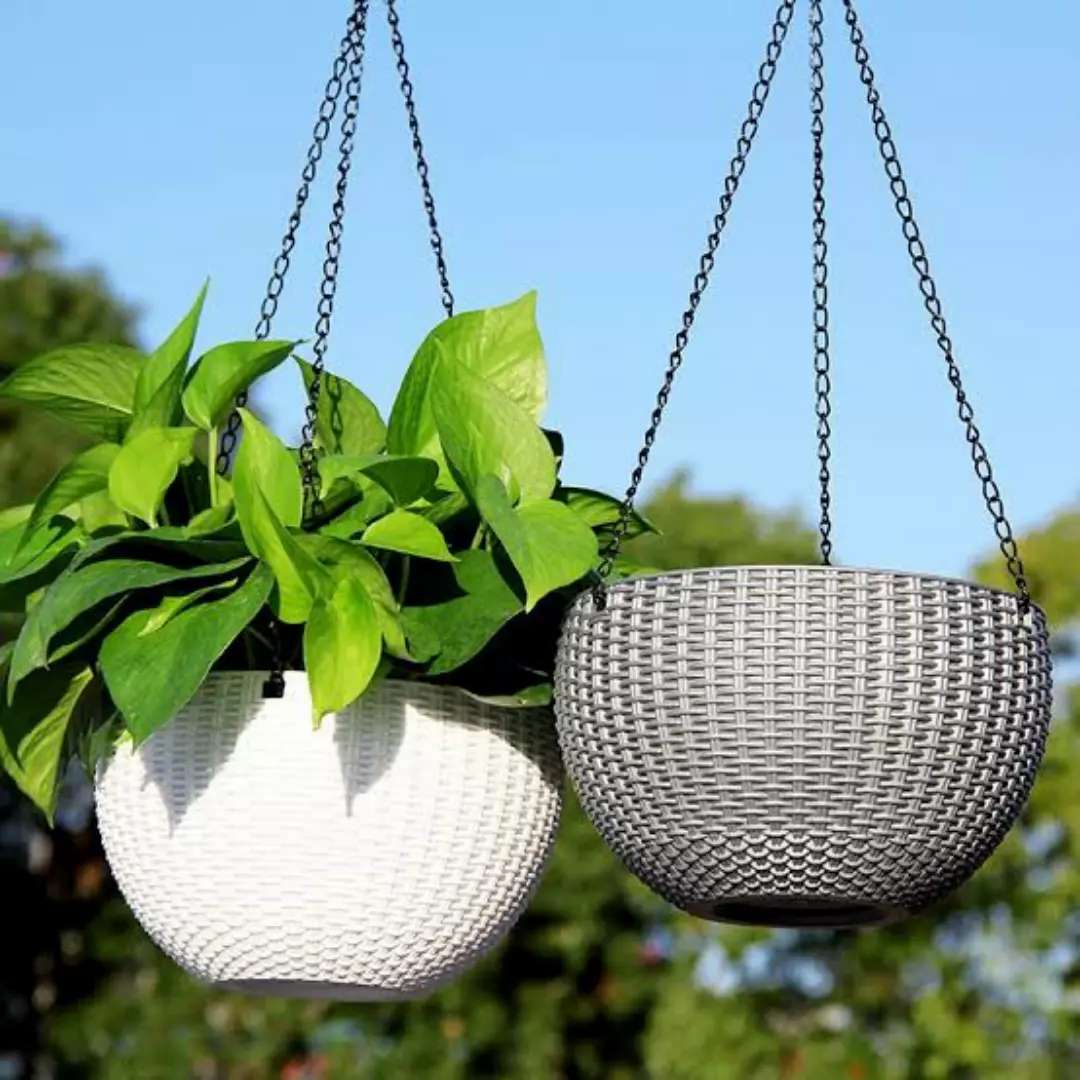 Hanging Flower Pot With Hook Chain Available For Sale In Lahore