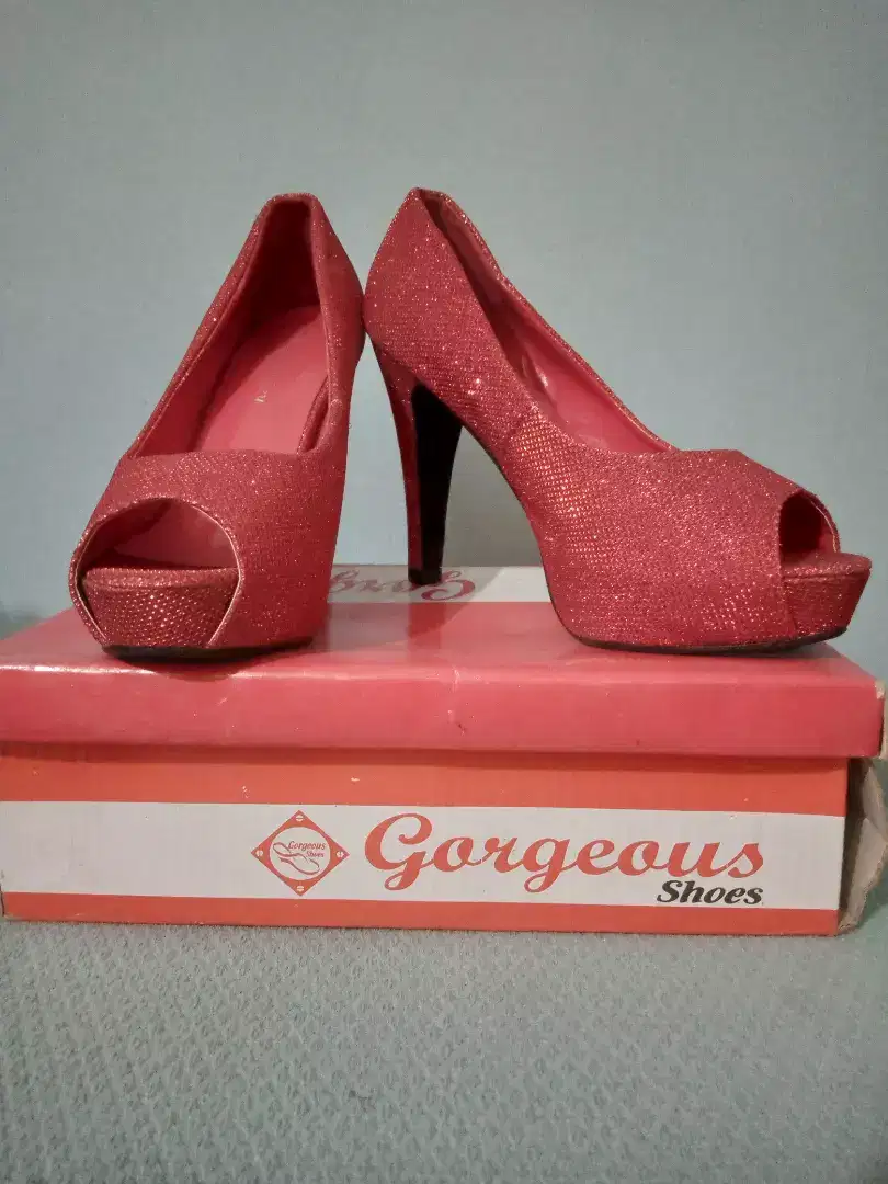 Red color Heal Shoes Available for sale