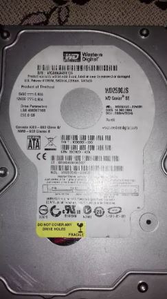 Hard drive 250 gb, Western Digital brand