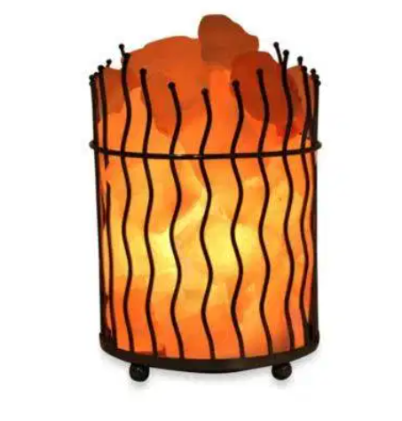 New Salt Lamp Basket - Wooden and Metal Home Decor Available for Sale in Chakwal