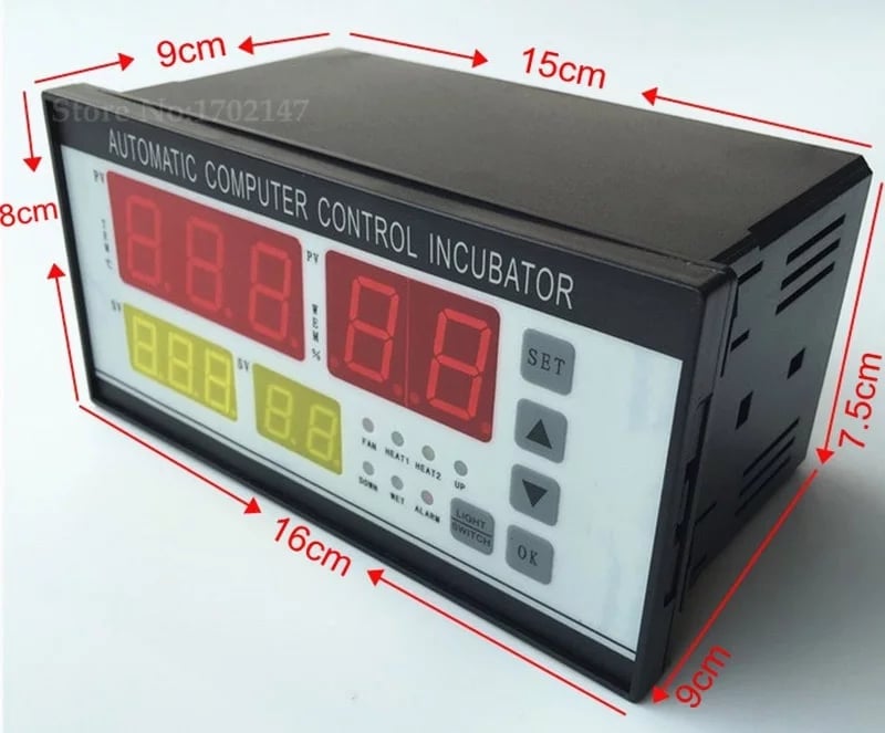 220V XM-18 Controller Digital Temperature Humidity Automatic Incubator