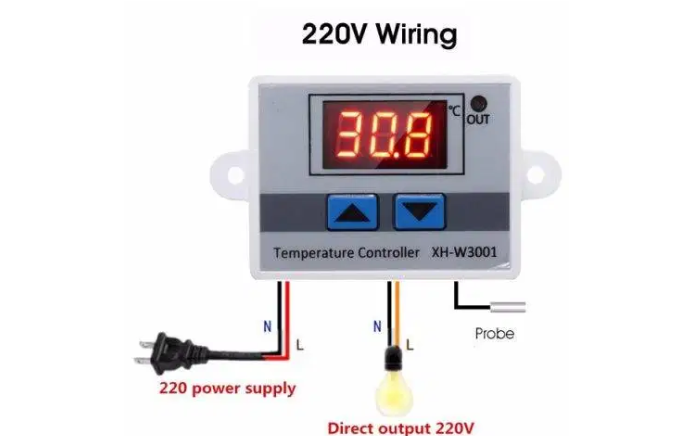 XH-W3001 Digital LED Temperature Controller (AC220V, 10A)