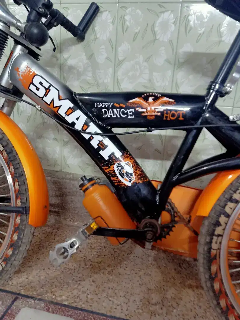 Smart cycle in orange color Available for Sale in Sargodha