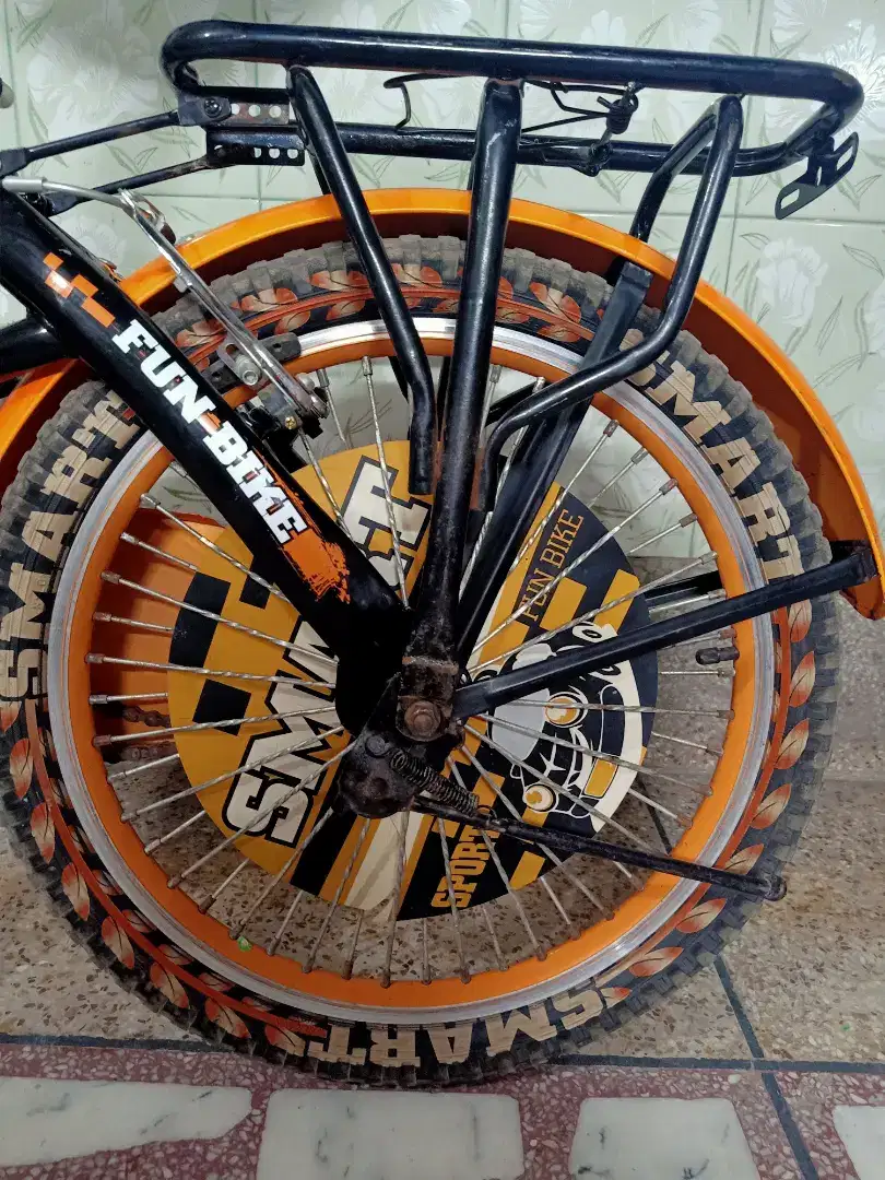 Smart cycle in orange color Available for Sale in Sargodha