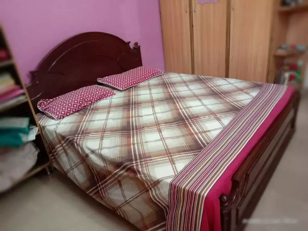 Double bed with side tables and dressing table available for sale