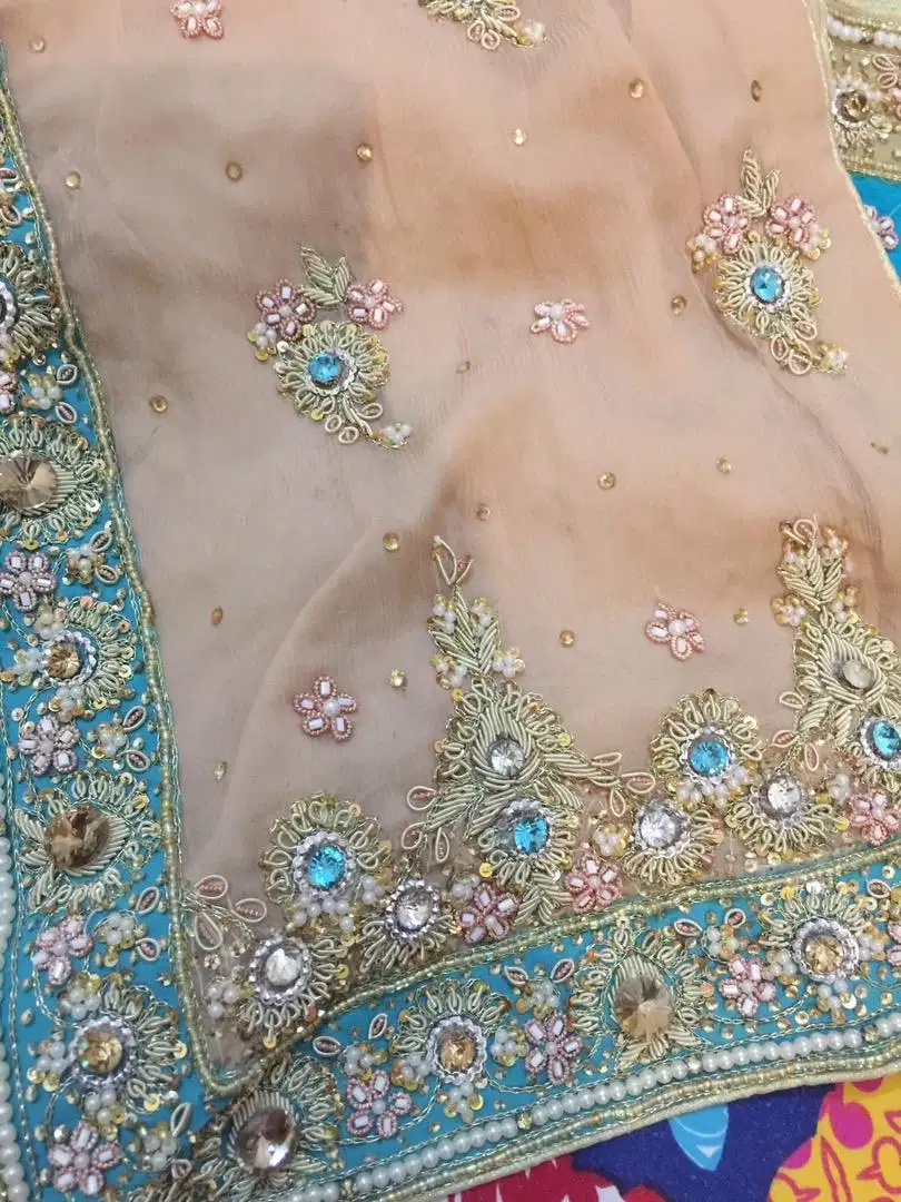 Beautiful embroidered unique bridal dress for sale
