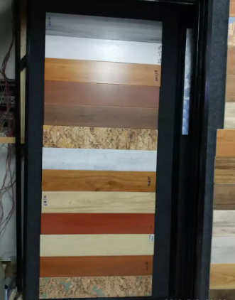 Display frame wood and aluminum 40 slides