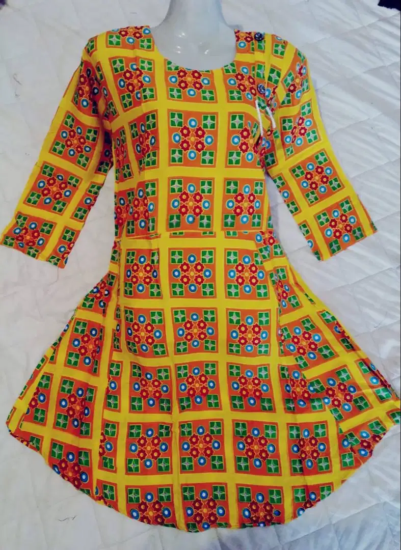 Linen umbrella frock available for sale