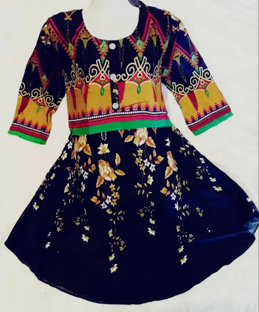 Linen umbrella frock available for sale