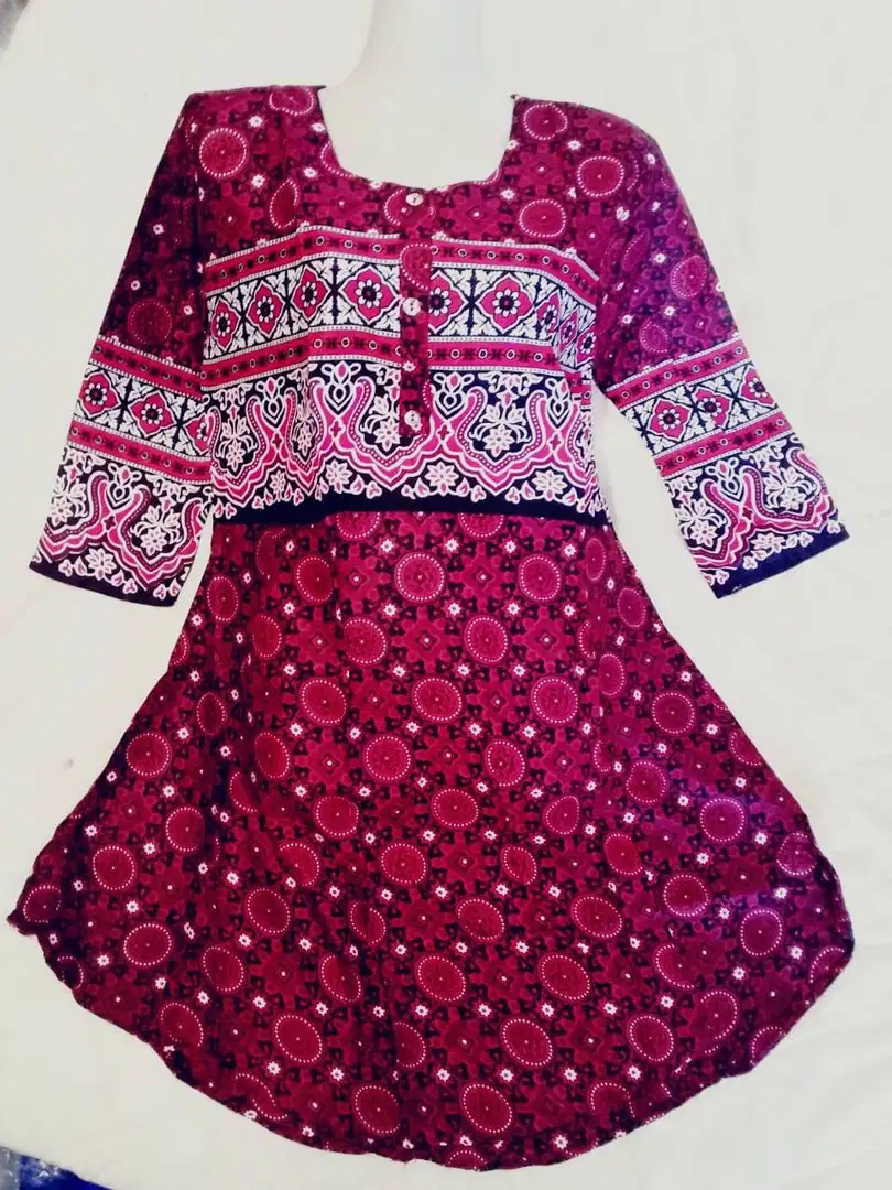 Linen umbrella frock available for sale