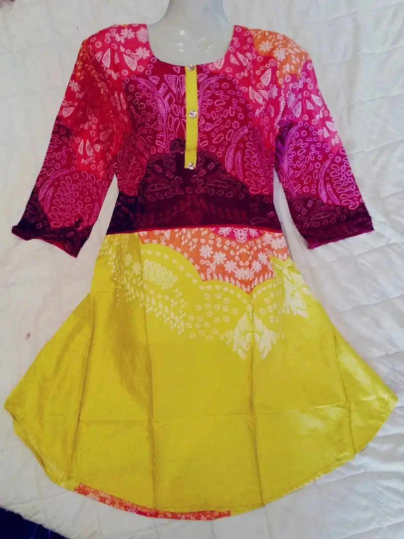 Linen umbrella frock available for sale