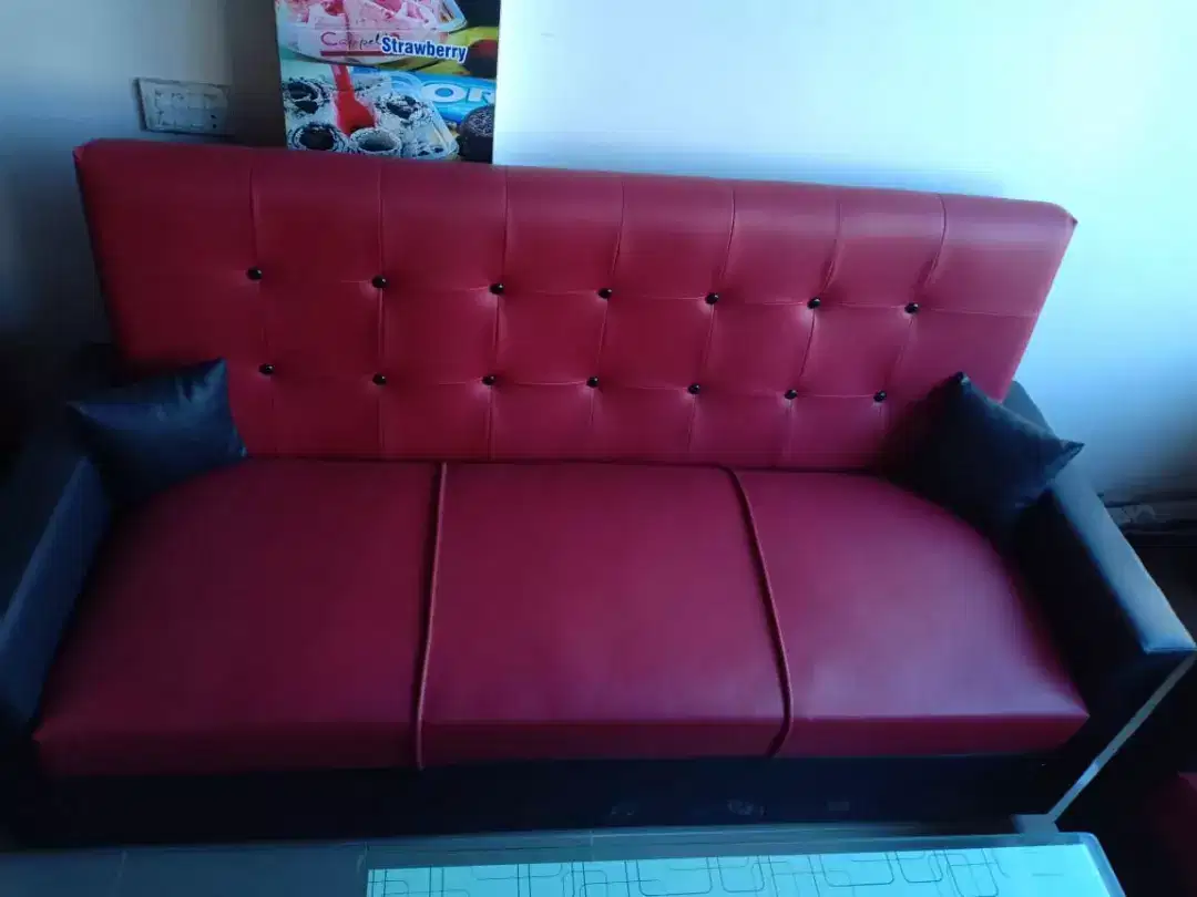 New Rad and black sofa set Available for Sale in Multan