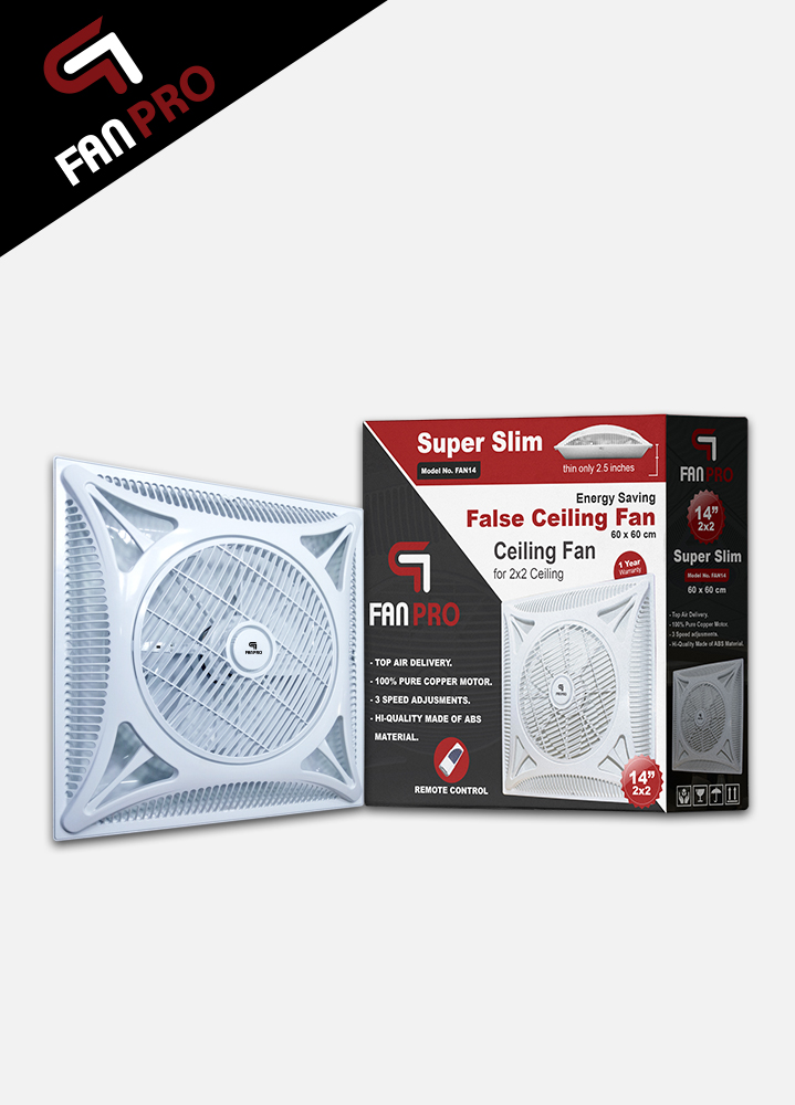 FANPRO ENERGY SAVING 14 inches 2x2 FALSE CEILING FAN
