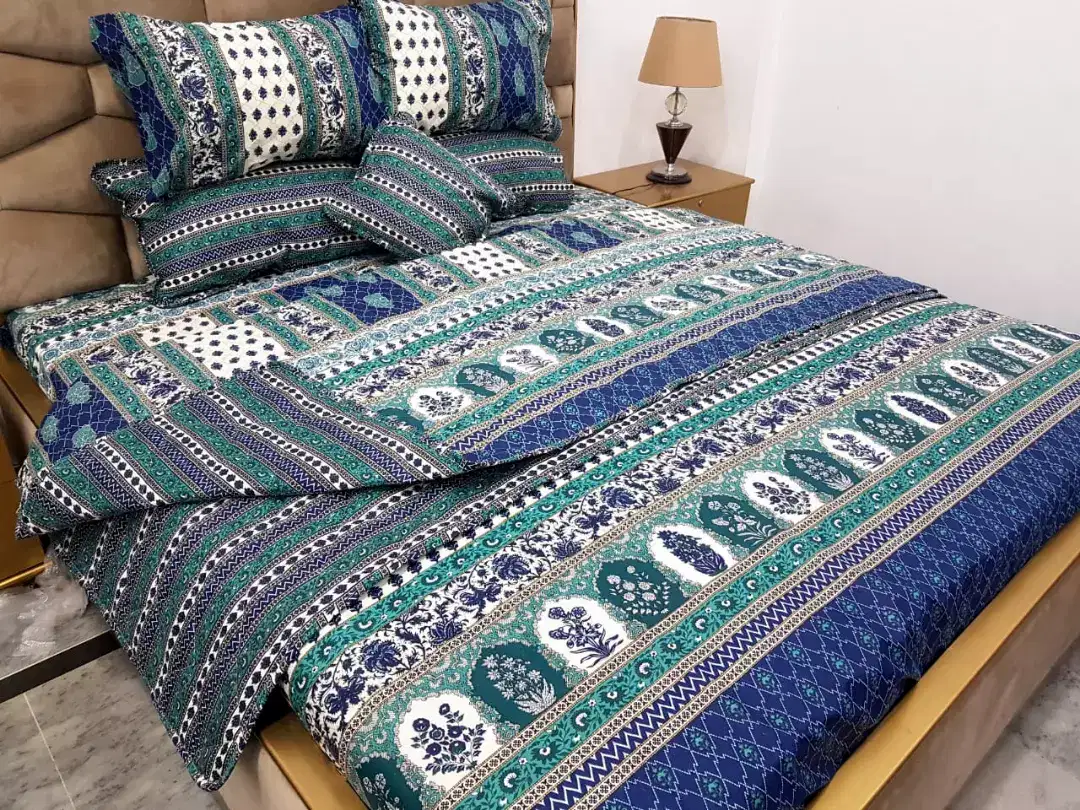 New Bed Sheet King size in Cotton Comforters Available for Sale Rahimyar Khan