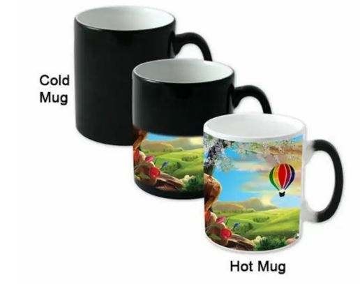 Majic Mug Transparent Mug and Patch Mug Sublimation Printing