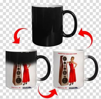 Majic Mug Transparent Mug and Patch Mug Sublimation Printing
