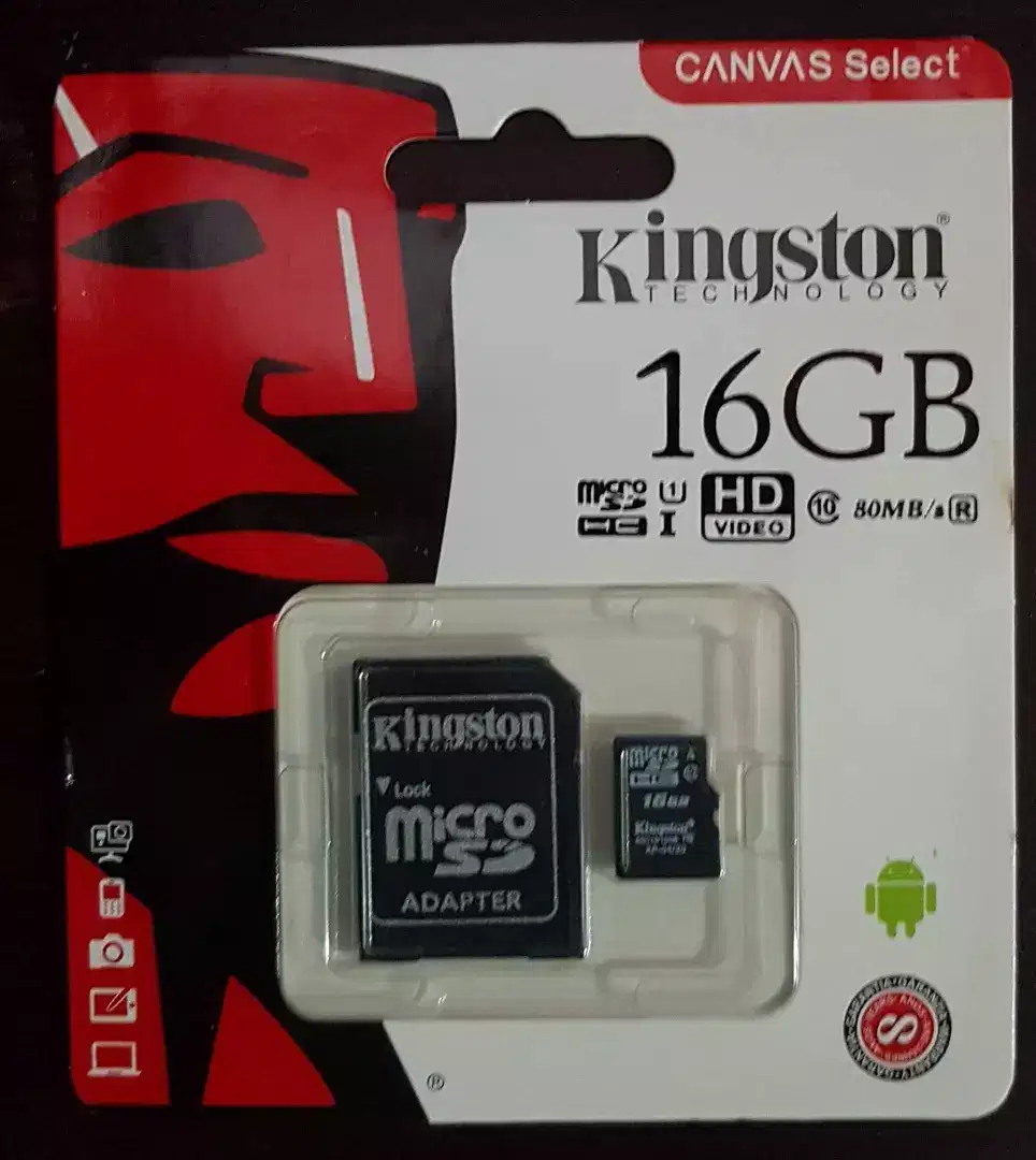 16 GB New Kingston Micro SD Card Available for Sale