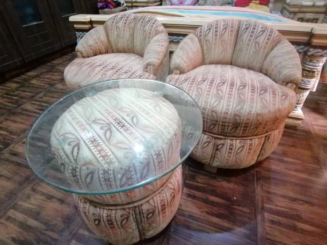 Bedside Sofa Set & Table Available for Sale