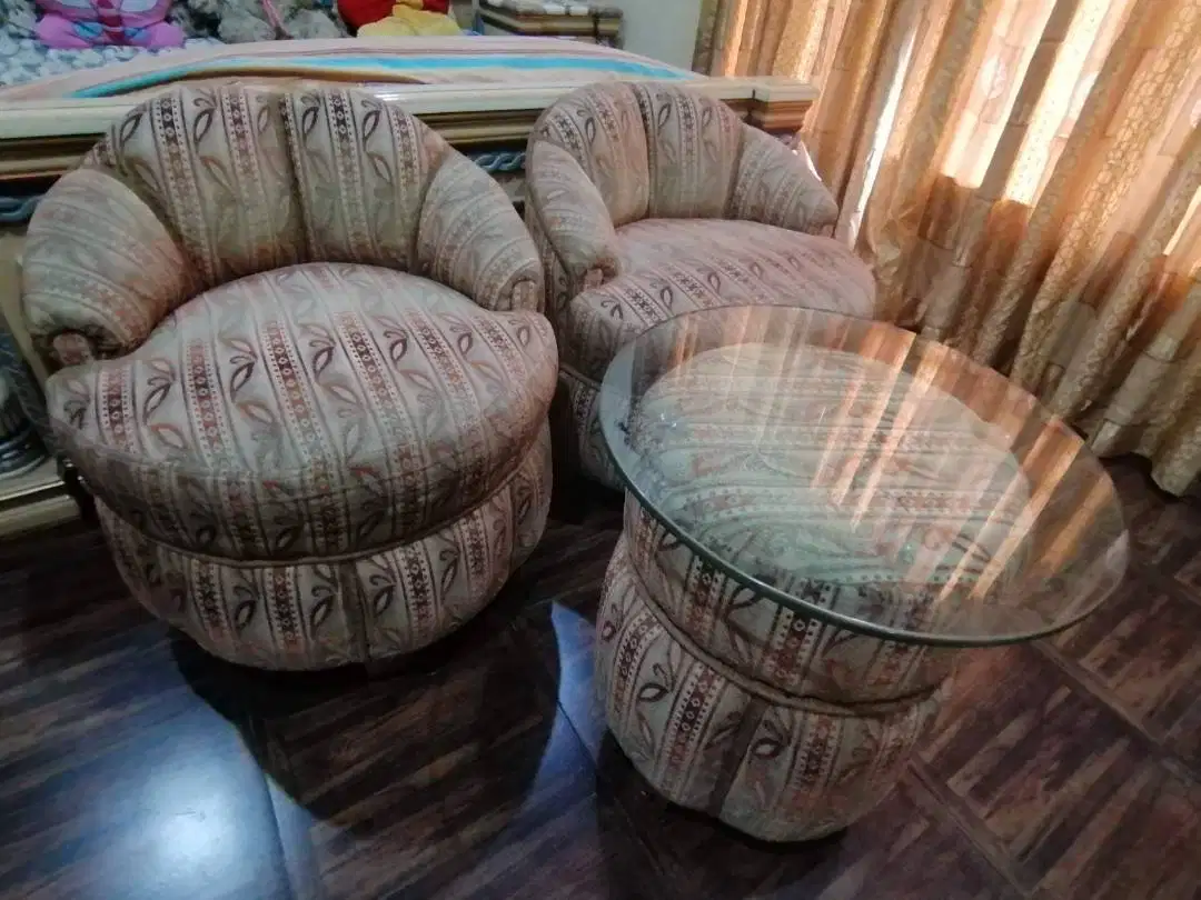 Bedside Sofa Set & Table Available for Sale