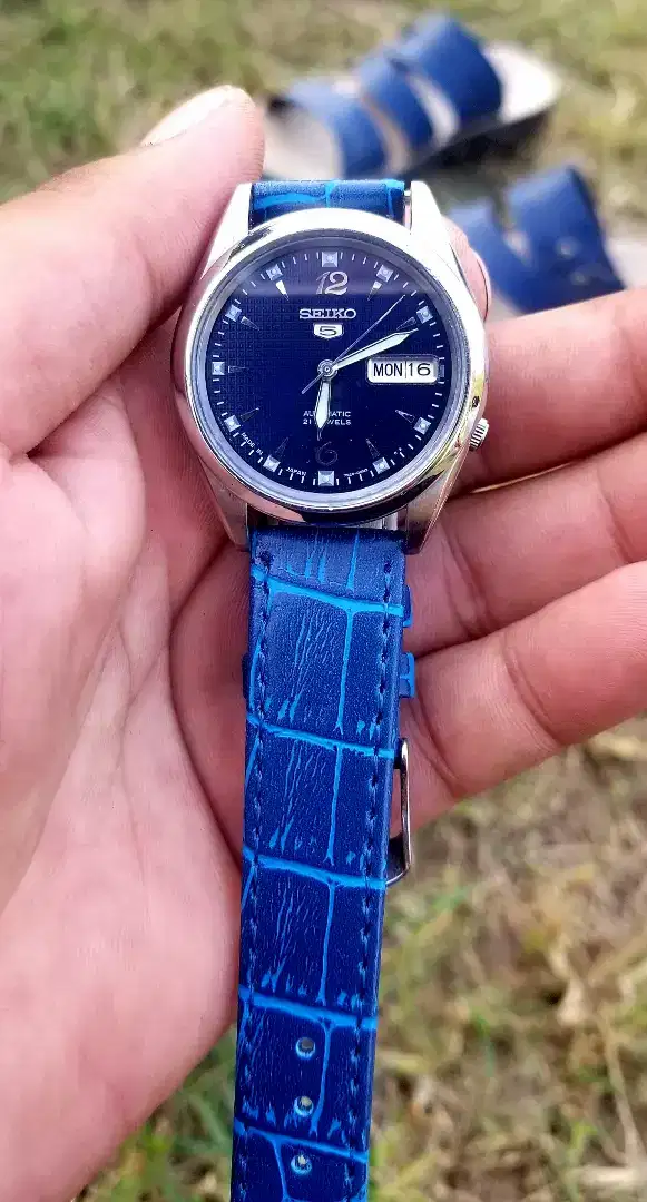 Seiko 5 watch in  Blue color Available for Sale in Charsadda