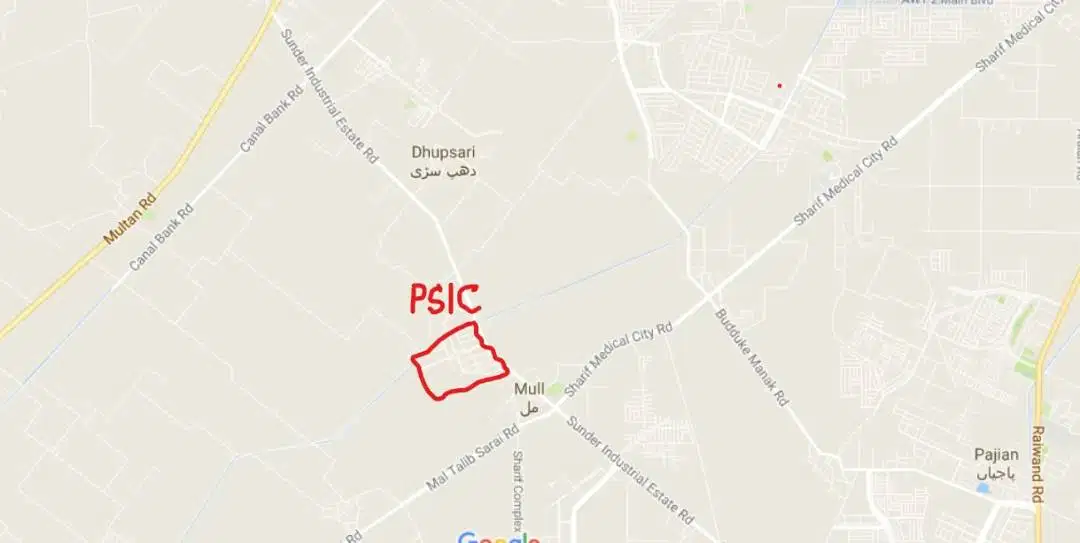 4Kanal Industrial Plot PSIC Sunder-Rewind Road Lahore
