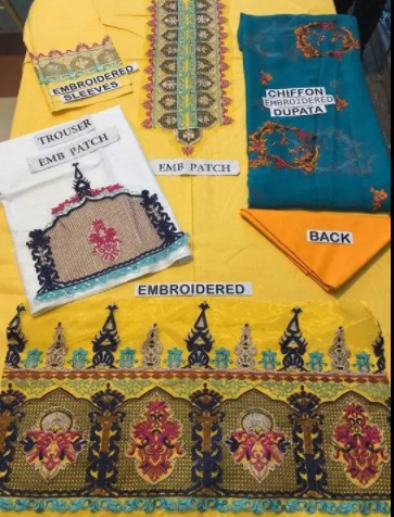 NEW SUPER HIT LINEN 3 PIECE WHOLE LADIES SUITS FOR SALE IN FAISALABAD