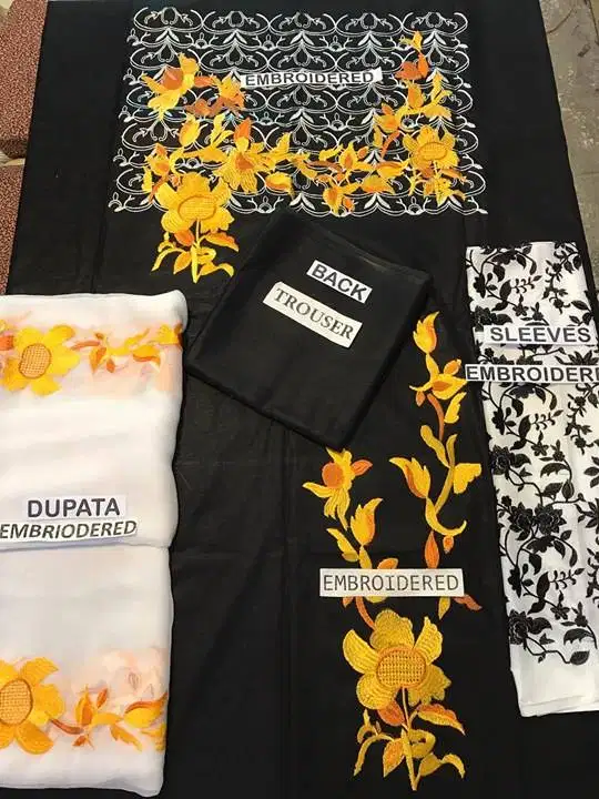 New CHARIZMA UNSTICTED 3 PIECE LADIES SUIT WHOLESALE IN FAISALABAD