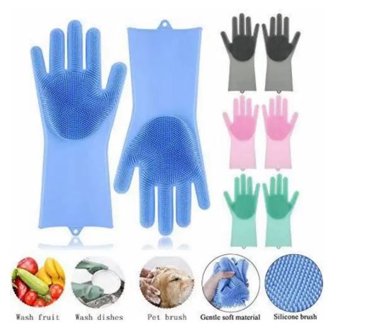 Scrubbing gloves