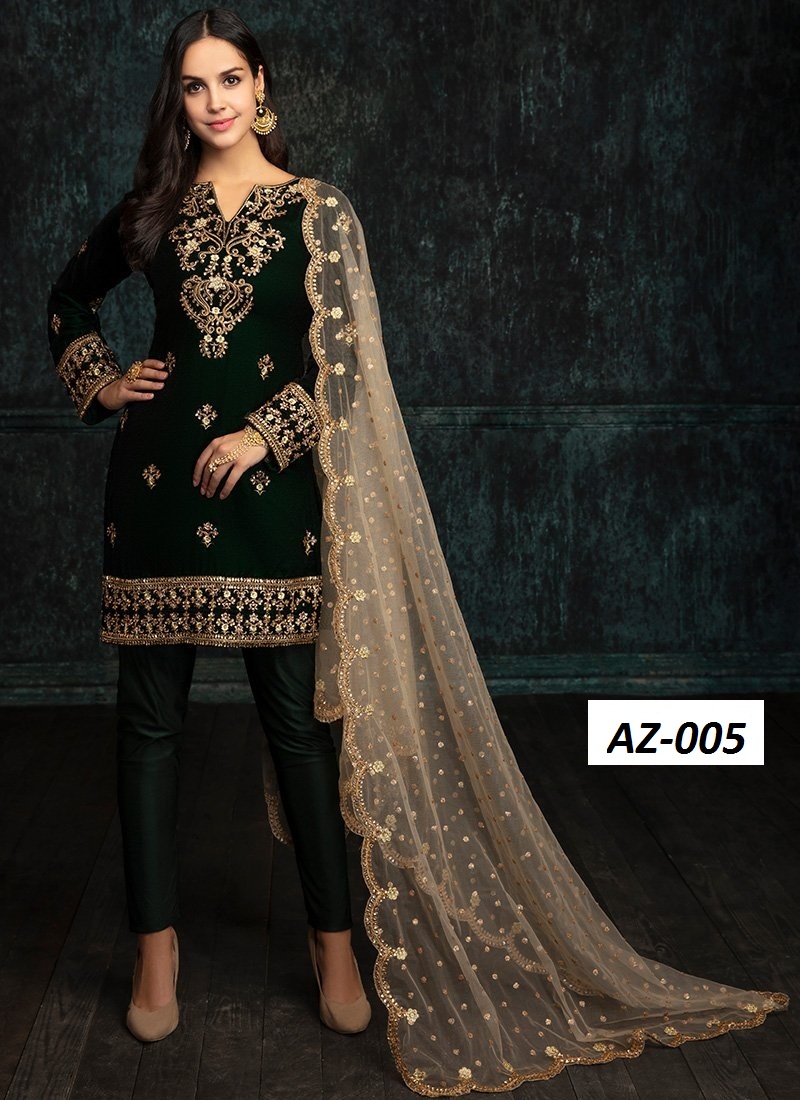 - SALE- SALE- Exclusive Designers 100% Original Embroidered 3 piece Suit .