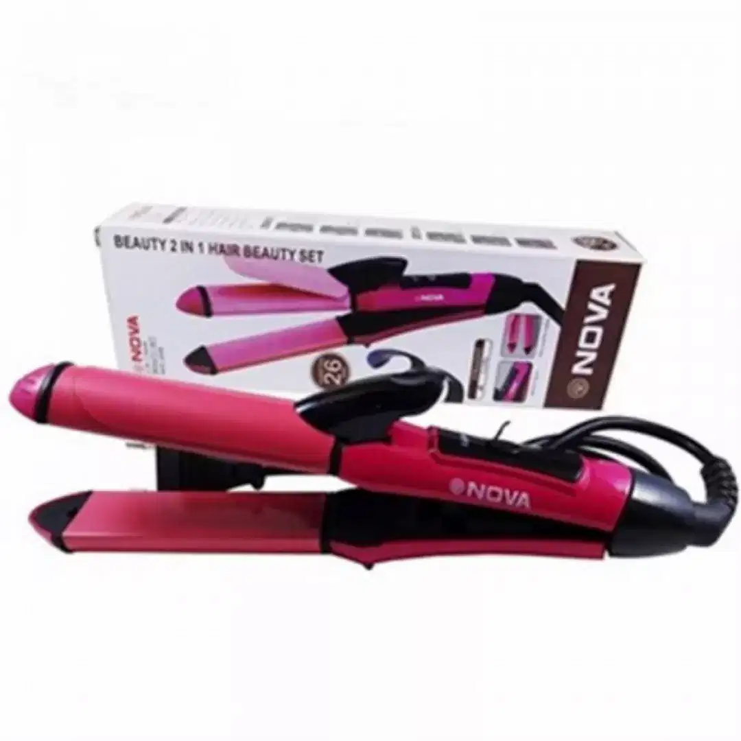 New Pack of 2 - Fast Hair Straightener  Hair Styler - color Pink Available for