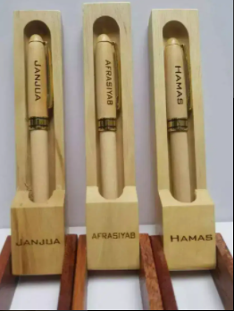 New Wooden Pen Customized Engraved Name Available for Sale in Lahore