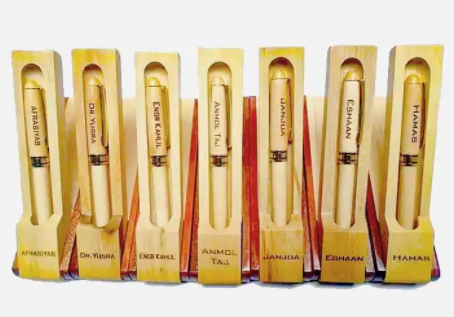 New Wooden Pen Customized Engraved Name Available for Sale in Lahore
