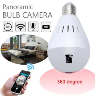 IP WIRELSS PANORAMIC BULB CAMERA AVAILABLE FOR SALE