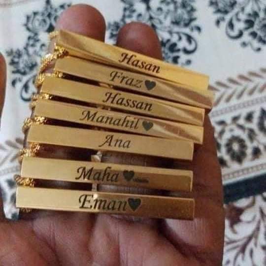 Jewelry with name