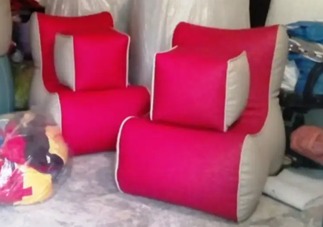 Bean bag Sofa with stool Available for sale