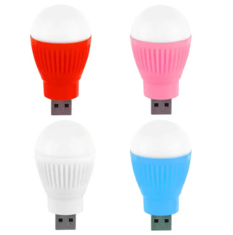 Mini USB LED Bulb Round (pack of 3), Ball shaped Available for sale