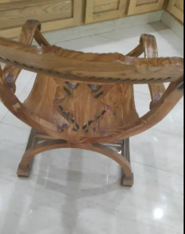 Good wooden chair and it's table 1 chair and 2 table Available for sale