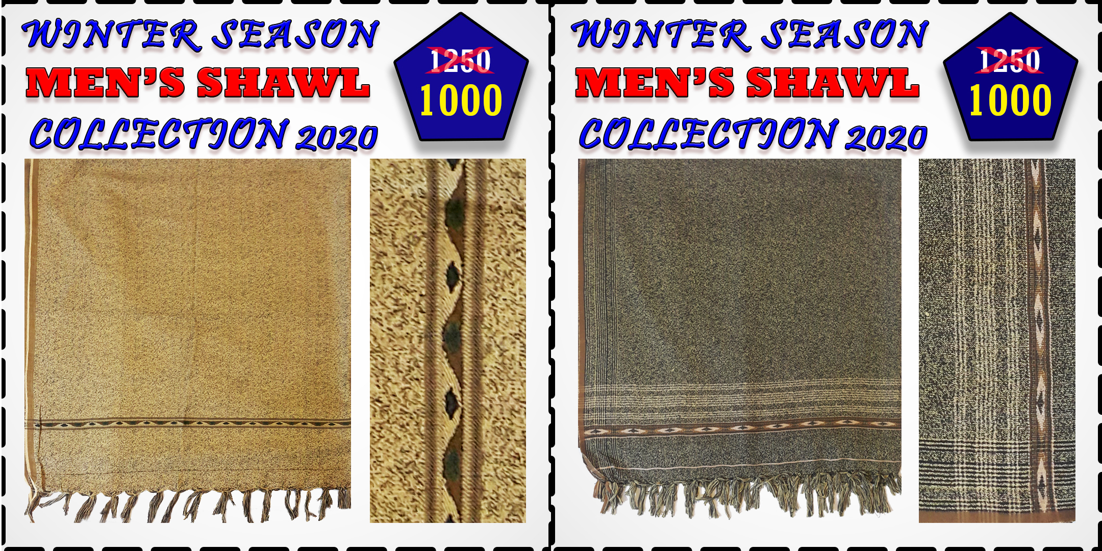 Winter Collection 2020 Shawls for Mens