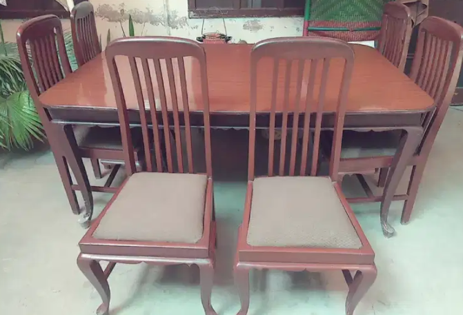 Dinning Table with 6 chairs available for sale