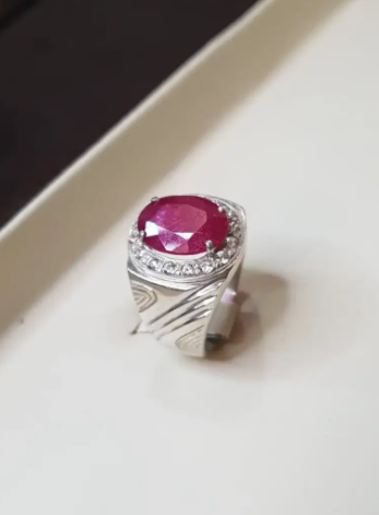 New Natural Emeral , Ruby , Yellow Sapphire Silver Rings for Sale in Sialkot