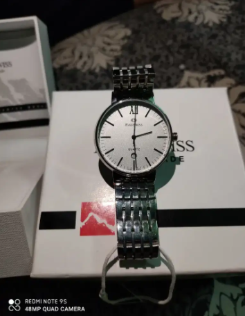 New swiss original watch in Silver color Available for Sale in Mirpur
